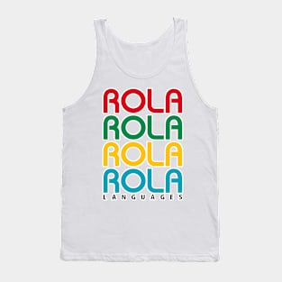 Rola Languages logo stacked Tank Top